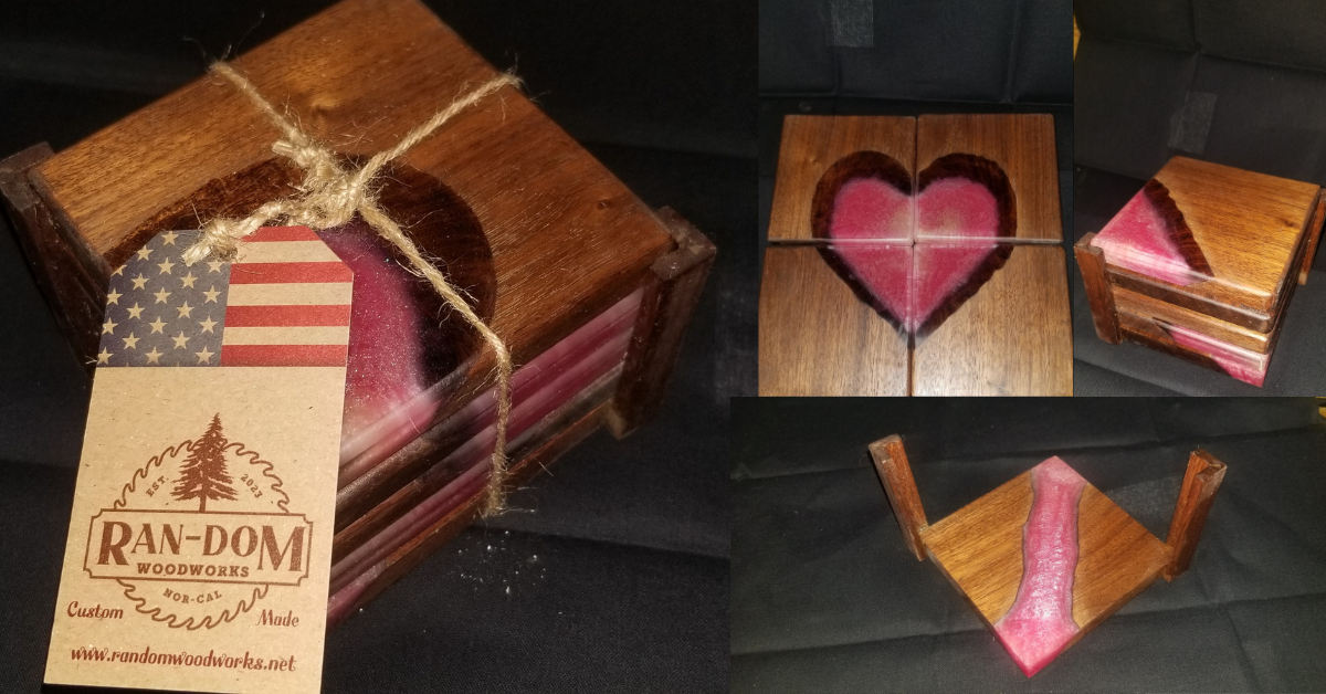 Dolly Heart Coasters